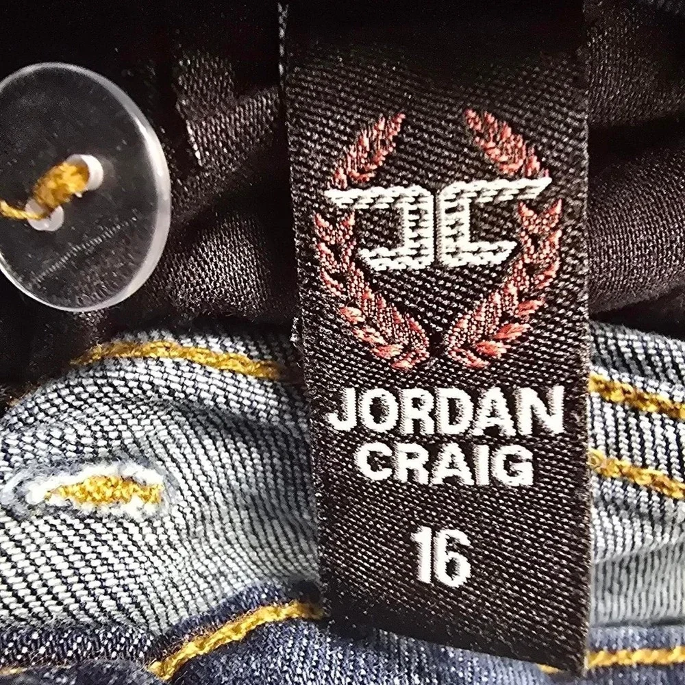Jordan Craig Legacy Edition Black Gray Distressed Jeans Kids- 16